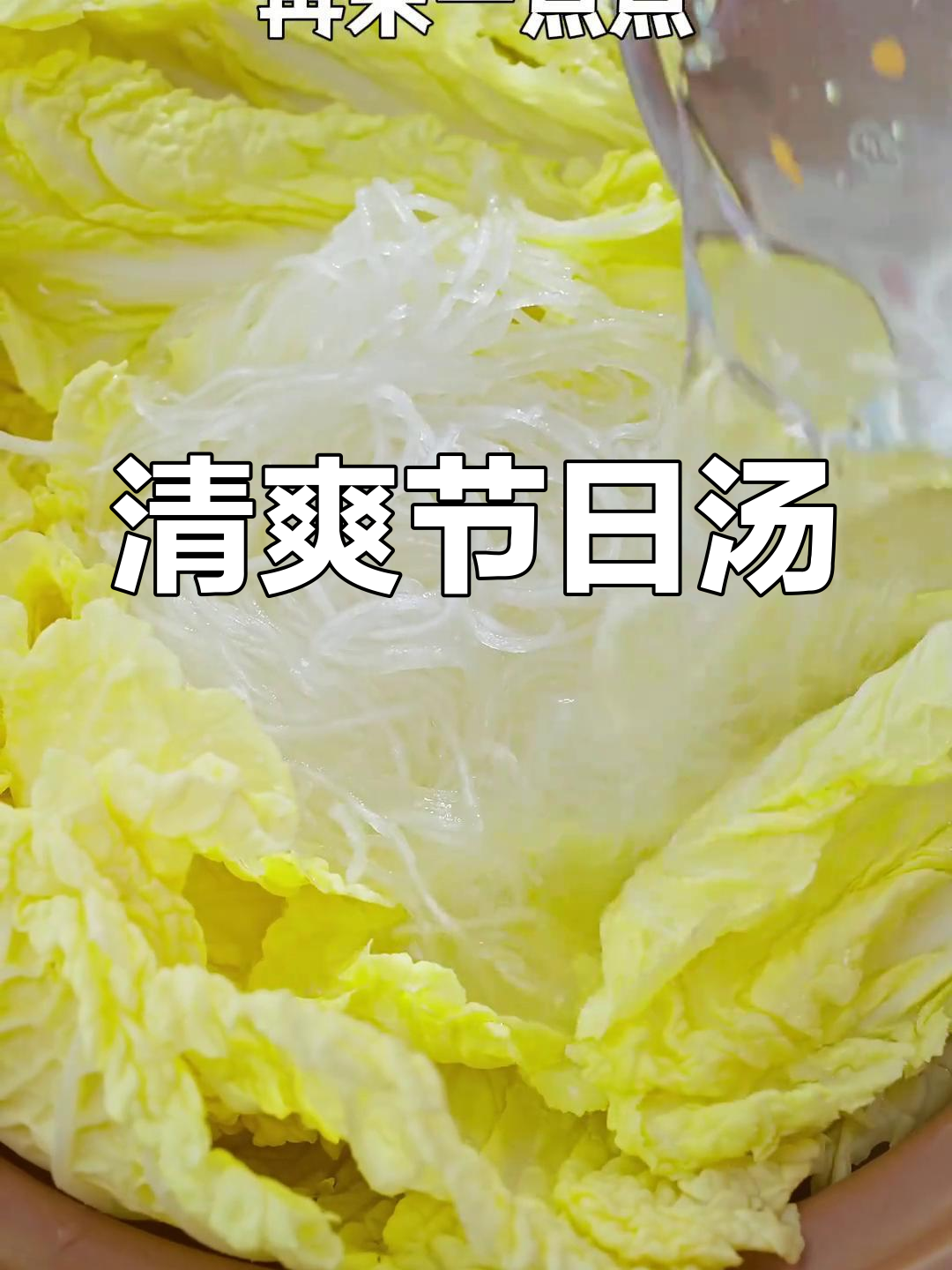 春节必备,白菜肉丸粉丝汤,清爽美味,解腻又暖心