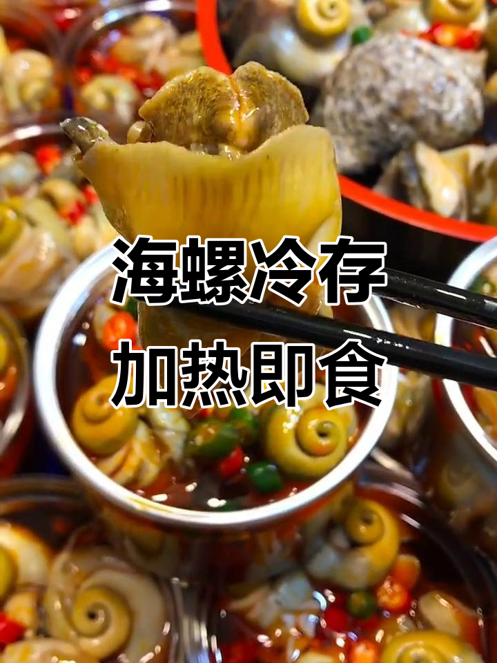 冷冻海螺轻松解冻,肉质紧致鲜美
