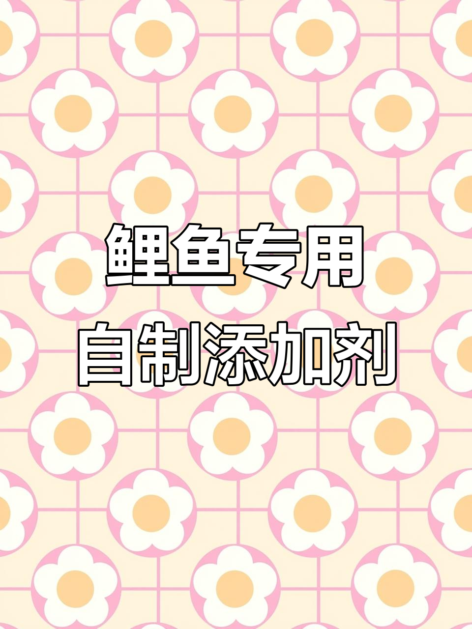 自制鲤鱼小药,黑坑野钓必备诱食剂