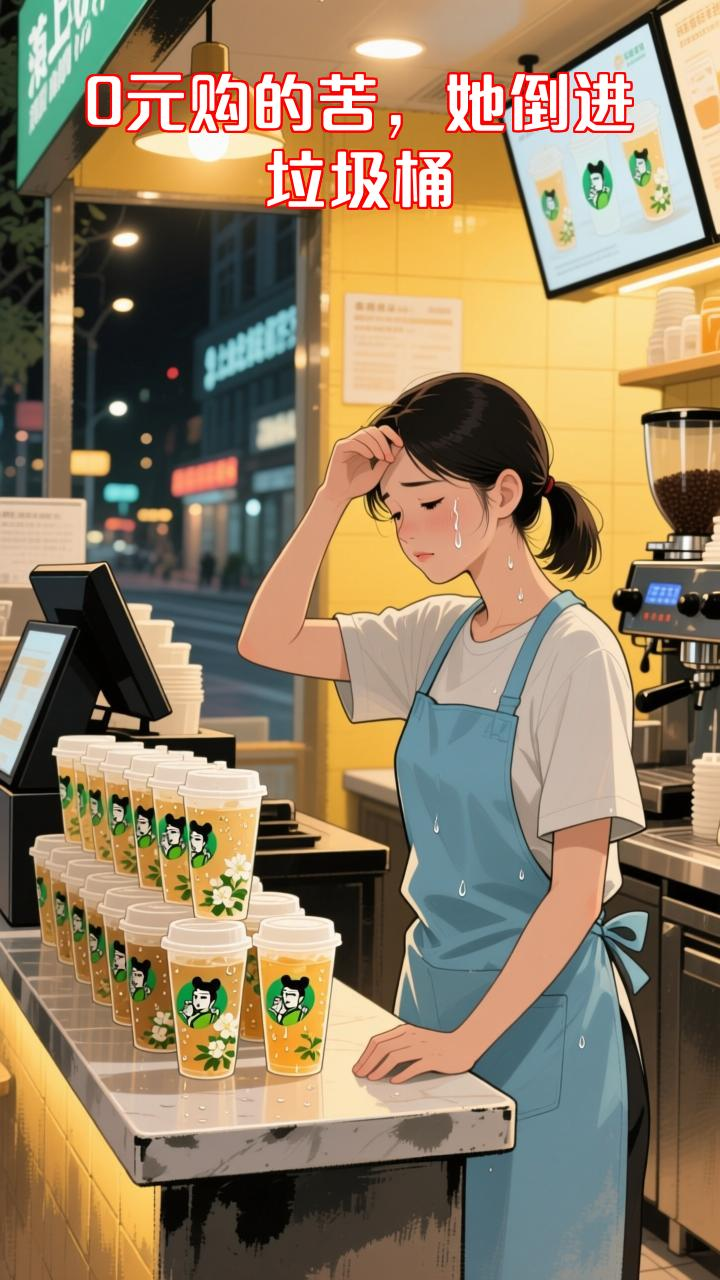 0元购订单暴增，奶茶店员忙一天反被平台扣钱