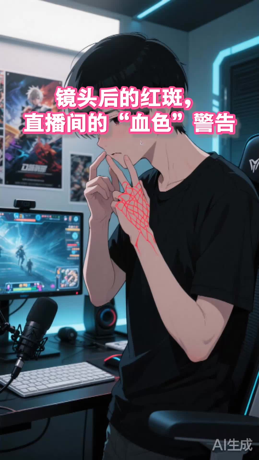 镜头后的红斑,直播间的“血色”警告