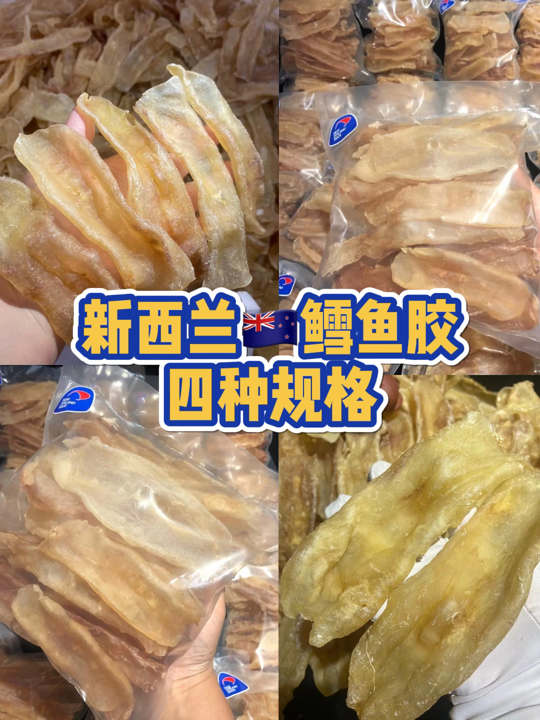 新西兰鳕鱼胶 四种规格对比 养颜花胶必入