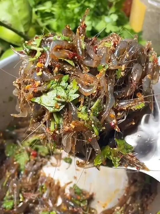 泰式凉拌跳跳虾教程 美食抖音美食泰国美食户外美食内容启发搜索