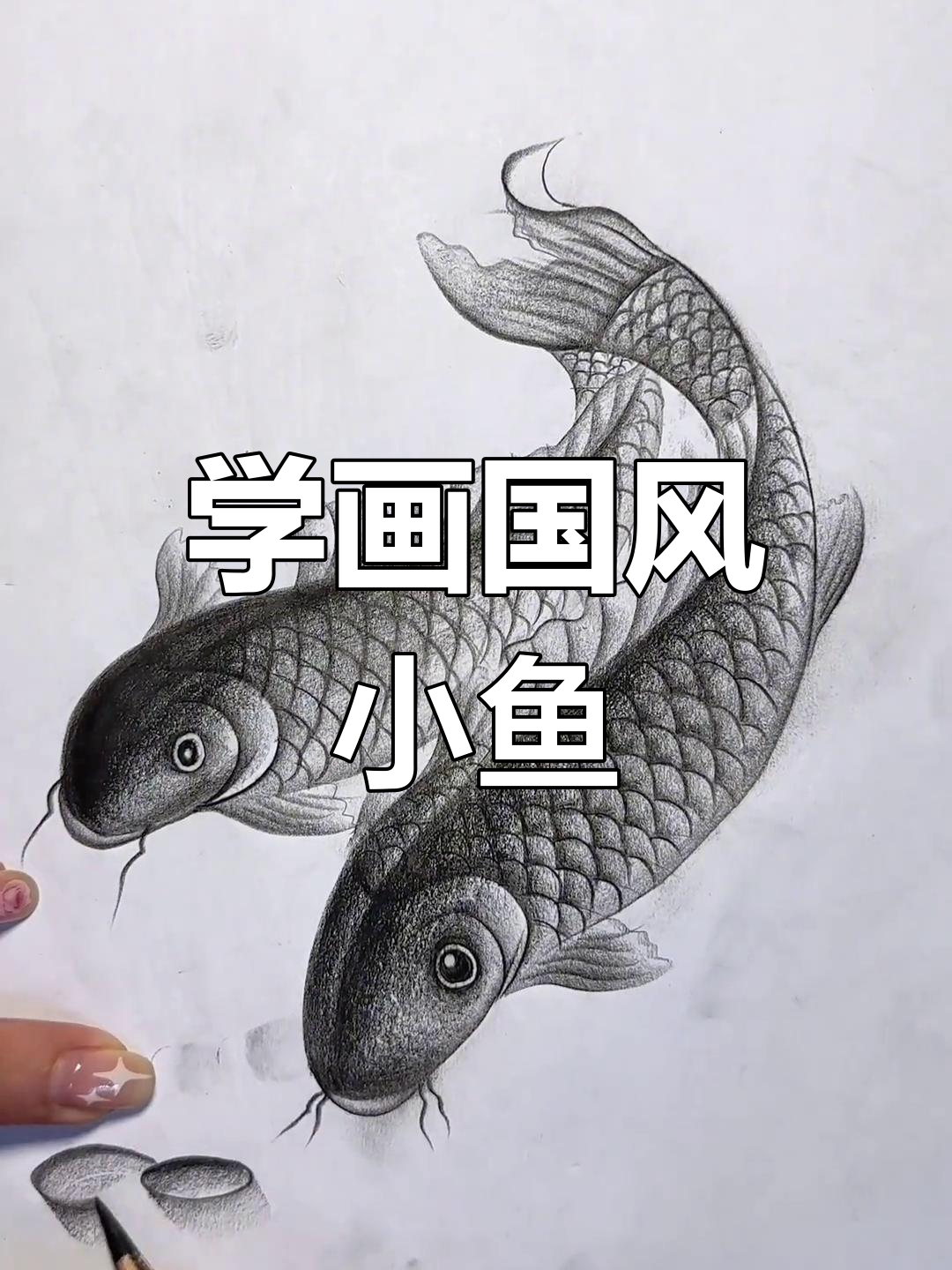 轻松学画国画风鱼,零基础也能掌握