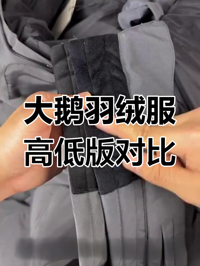 加拿大大鹅羽绒服08款高低版本对比,细节差异揭秘