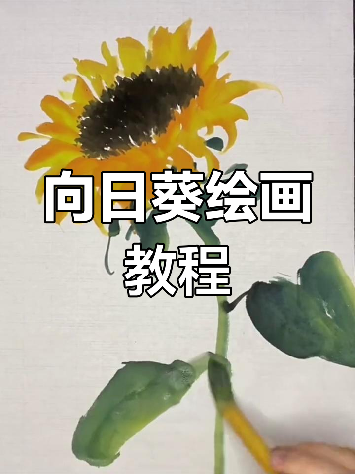 轻松学画向日葵,掌握国画技巧