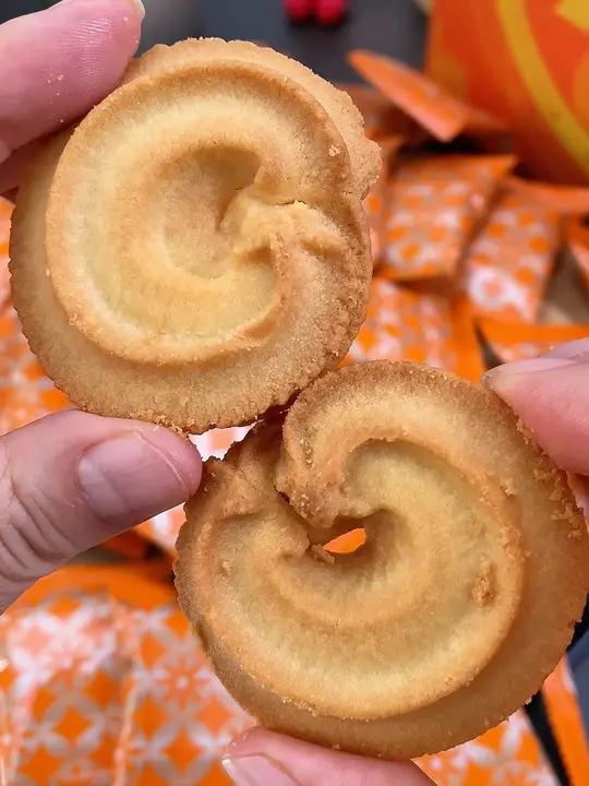 一口惊艳的黄油曲奇饼干!