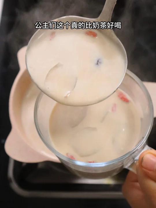 红枣姜奶茶~