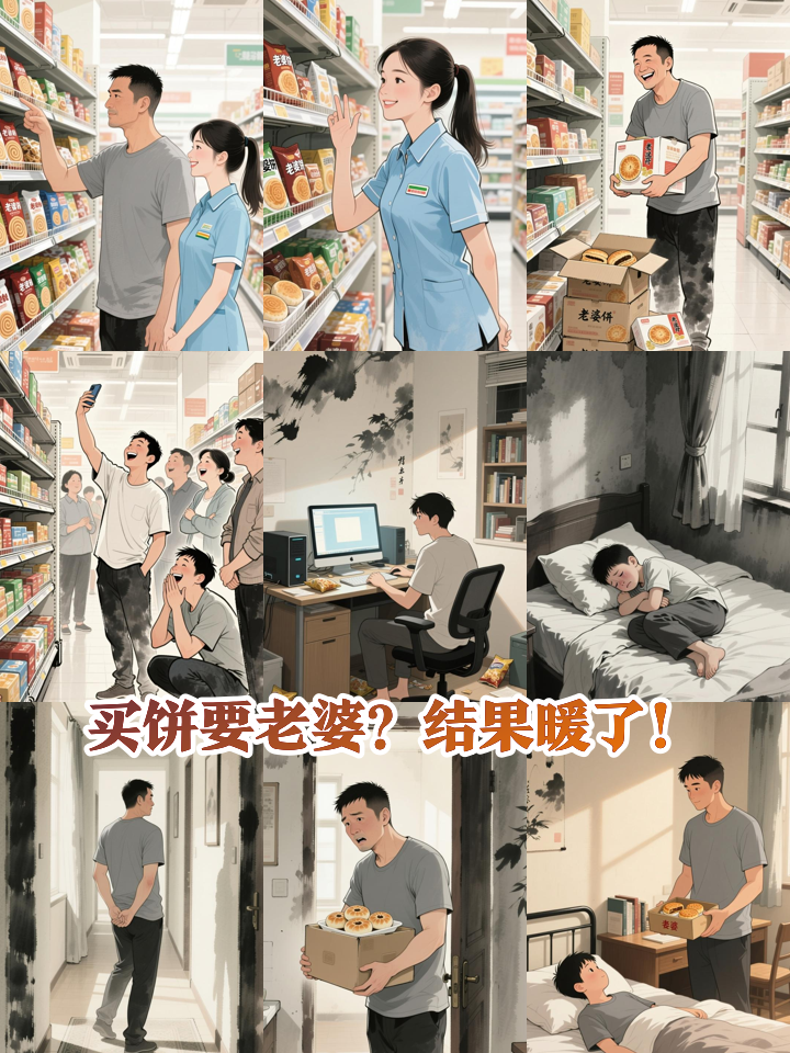 超市买老婆饼要老婆？大叔的迷惑操作暖哭全网！