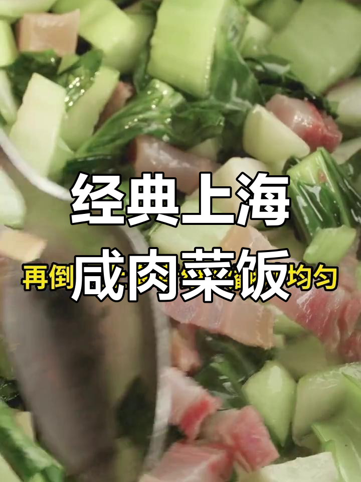 上海阿姨秘制咸肉菜饭,鲜香美味