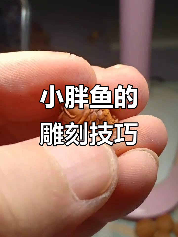 雕刻小胖鱼,细节全到位