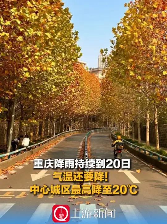 10月15日,重庆降雨持续到20日,气温还要降!中心城区最高降至20℃(上游新闻记者 石亨