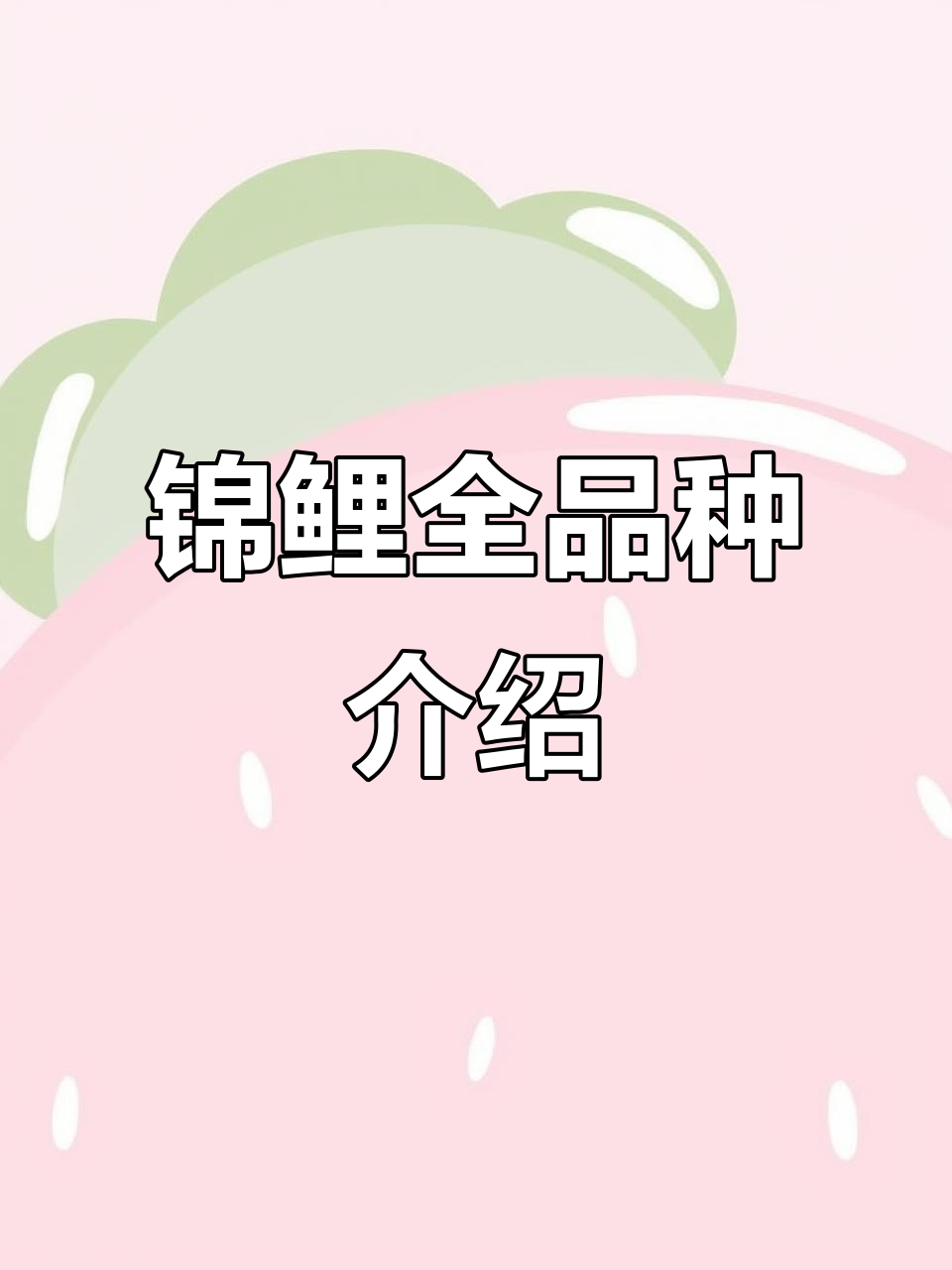 锦鲤品种大揭秘:从黑金到彩灰楼,你养过几种?