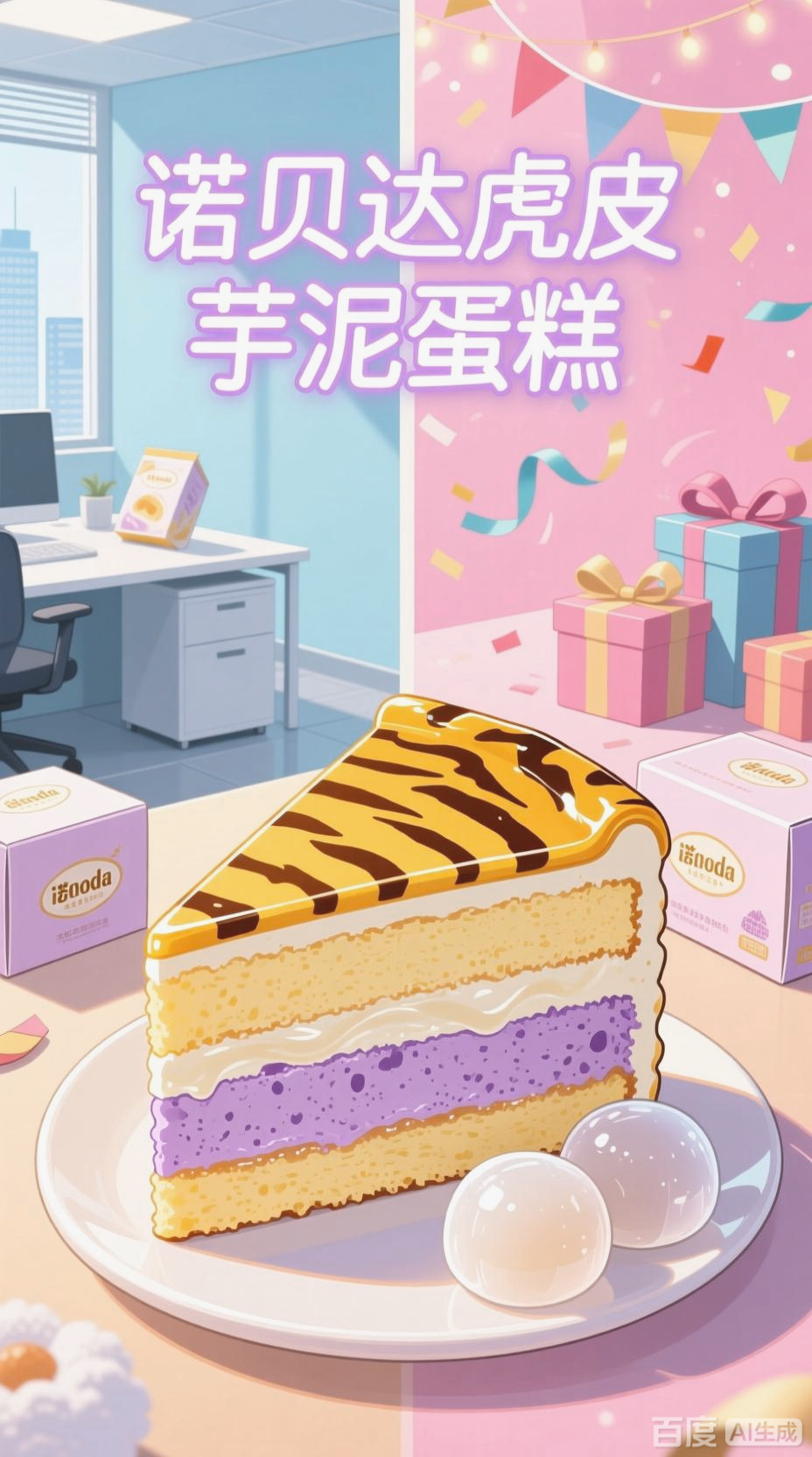 诺贝达虎皮芋泥,三层夹心美味
