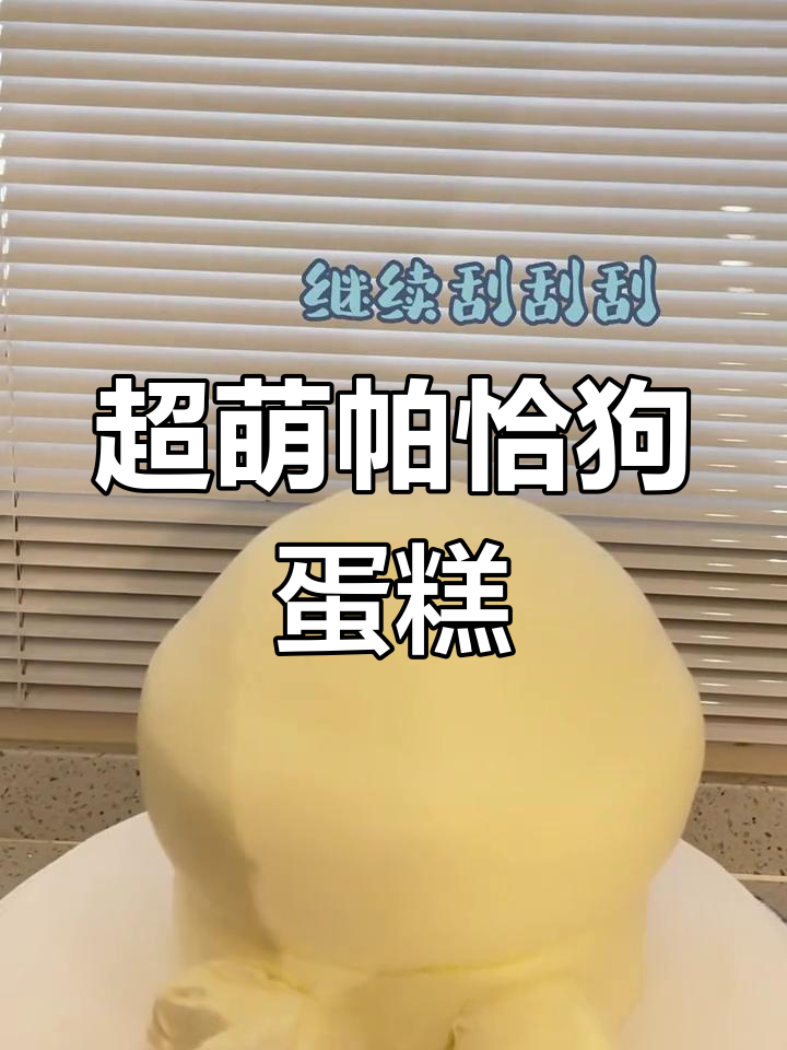 呆萌帕恰狗蛋糕制作，超可爱细节满满