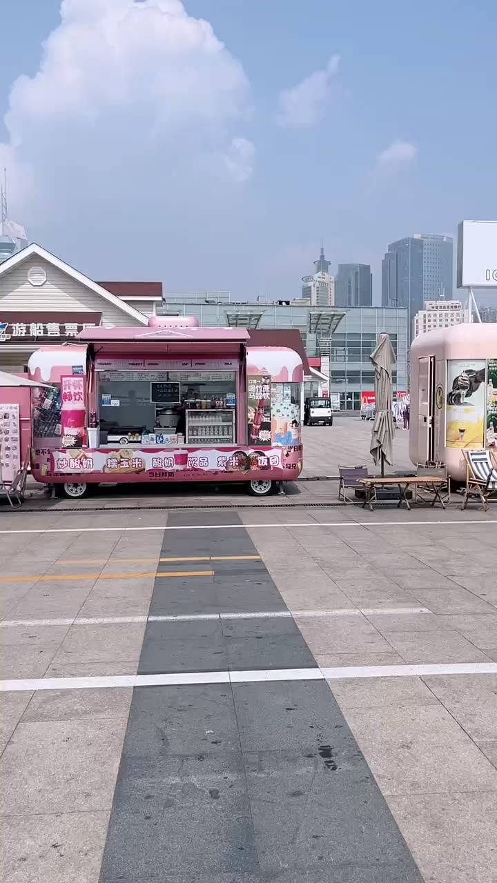 商业街夜市多功能摆摊小吃车