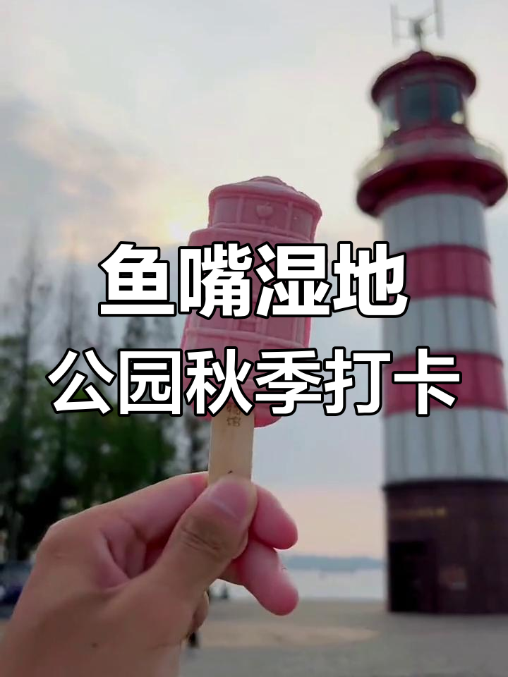 南京鱼嘴湿地公园秋日美景,阴天中的浪漫约会地
