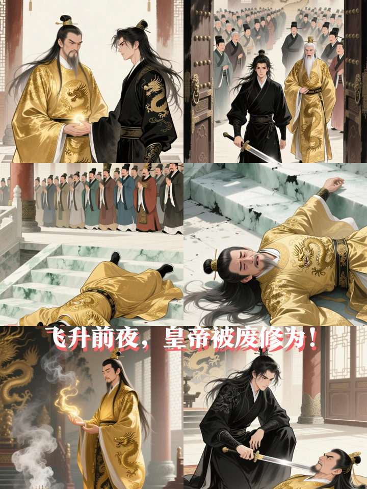 修仙皇帝飞升前夜，被亲弟弟废去万年修为！