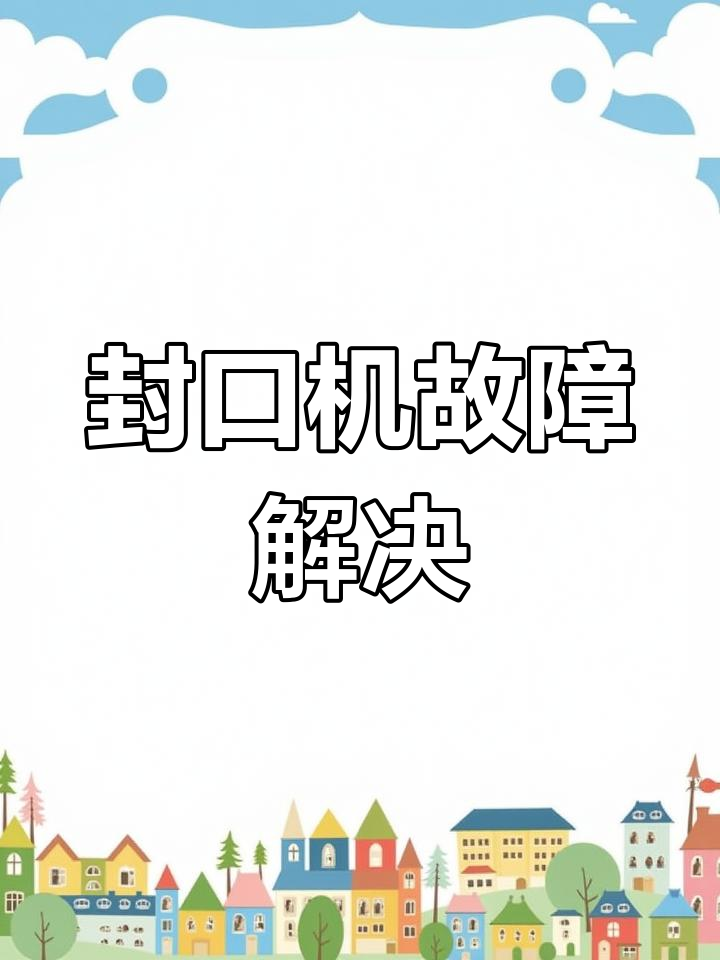 封口机故障全解析,报警问题一网打尽!
