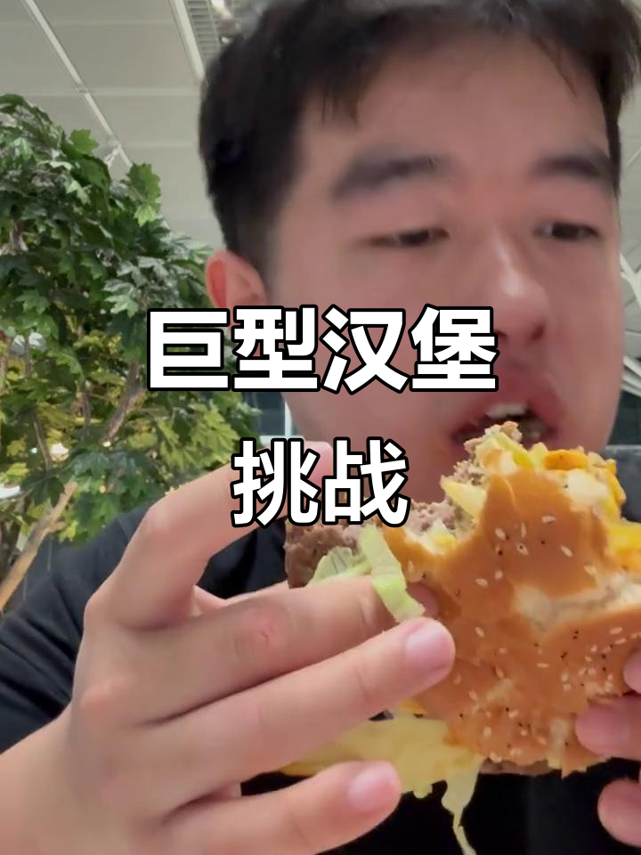德国麦当劳汉堡大得离谱,斯图加特机场的超大美味!