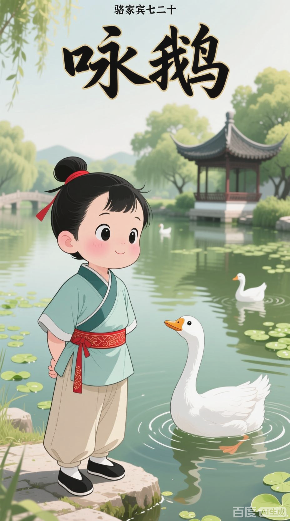 七岁骆宾王与《咏鹅》的诗意邂逅
