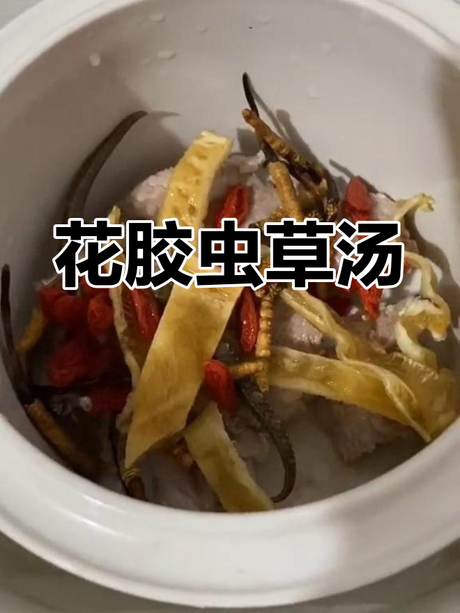 虫草花胶汤,滋补美容又增强免疫力