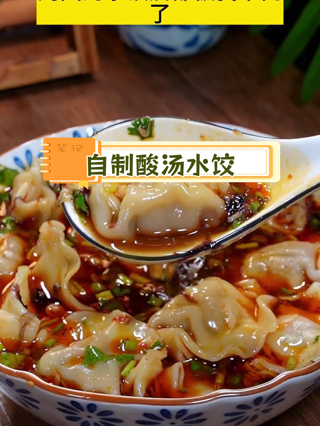 酸汤水饺的完美做法,轻松学会