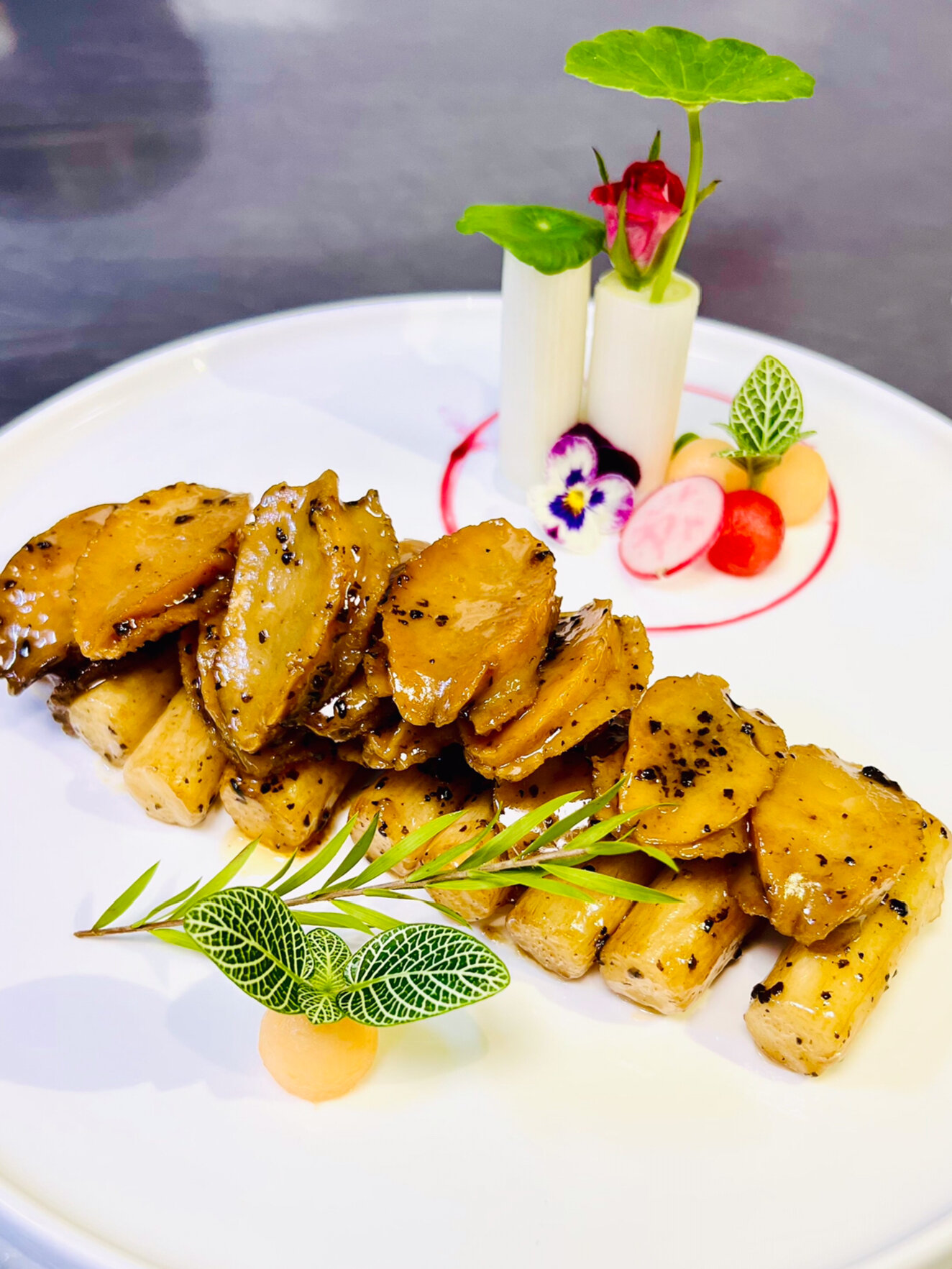 黑松露淮山药焗胶东鲍