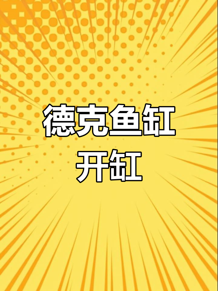 大佬给我满级账号,德克鱼缸开缸实录!