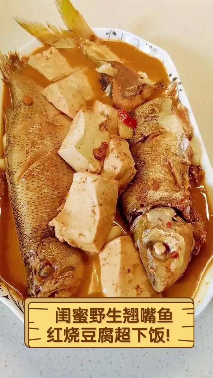闺蜜野生翘嘴鱼,红烧豆腐超下饭!