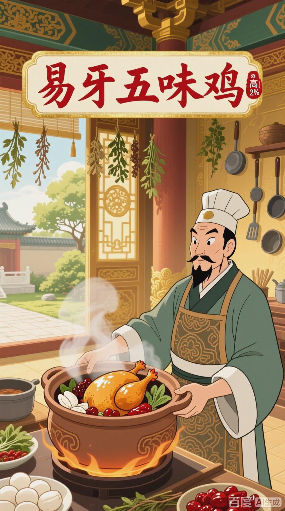 战国宫廷药膳五味鸡传奇