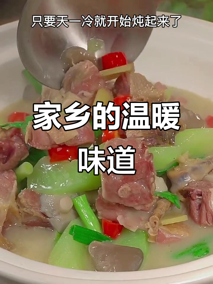 寒冷的季节,炖一锅腊鸭腿,香气扑鼻,家乡的味道让人陶醉
