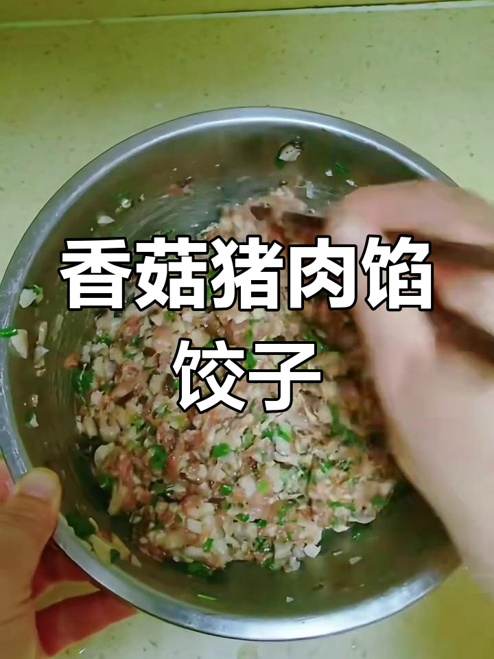 香菇猪肉饺子,鲜香四溢让人无法抗拒