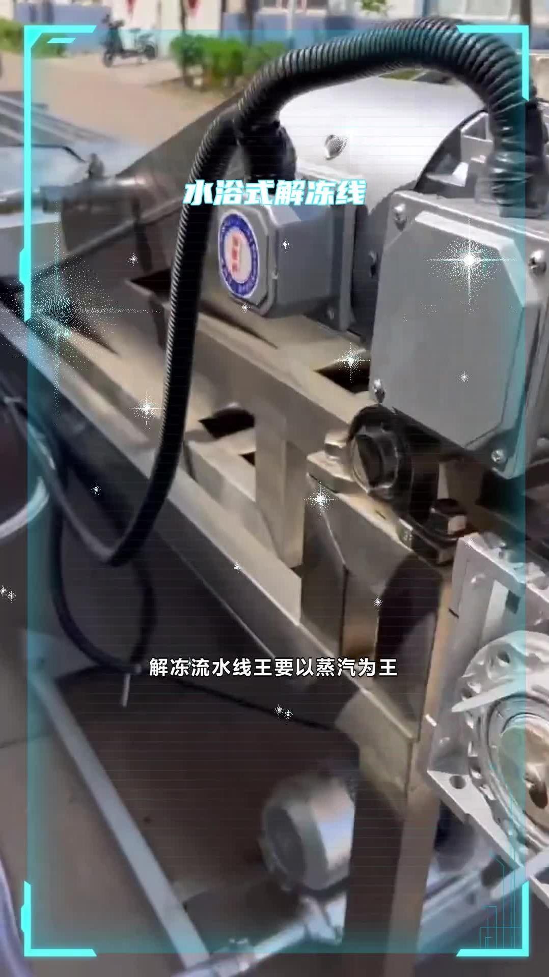 电加热解冻机 水浴式解冻线 解冻线价格 @诸城顺泽机械有限公司