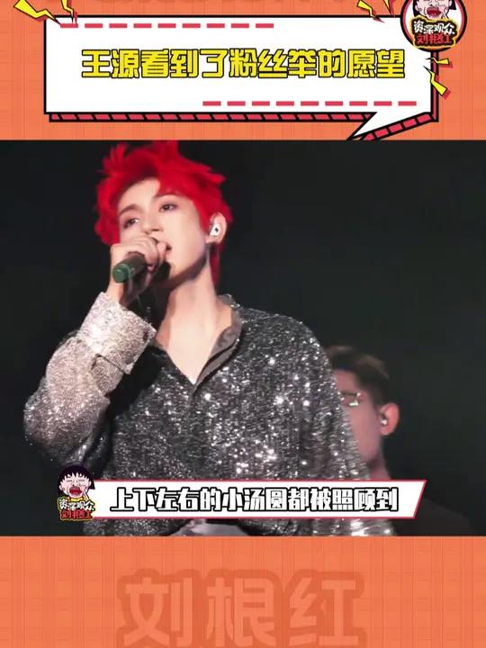 小汤圆们学会了吗?下次就这么干 王源看到了粉丝举的愿望 王源 客厅狂欢