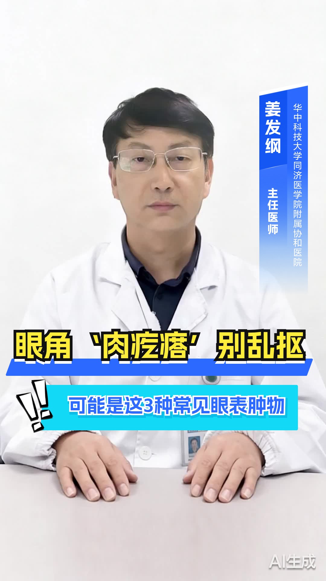 眼角‘肉疙瘩’别乱抠！可能是这3种常见眼表肿物