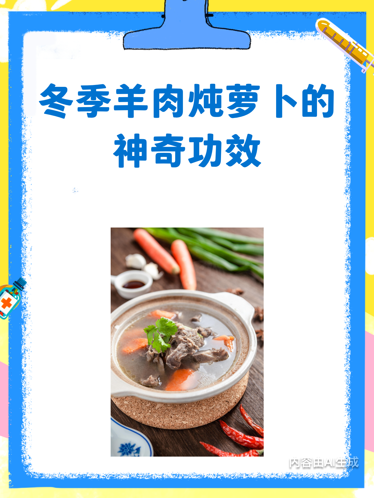 冬季暖身必备!羊肉炖萝卜的神奇功效