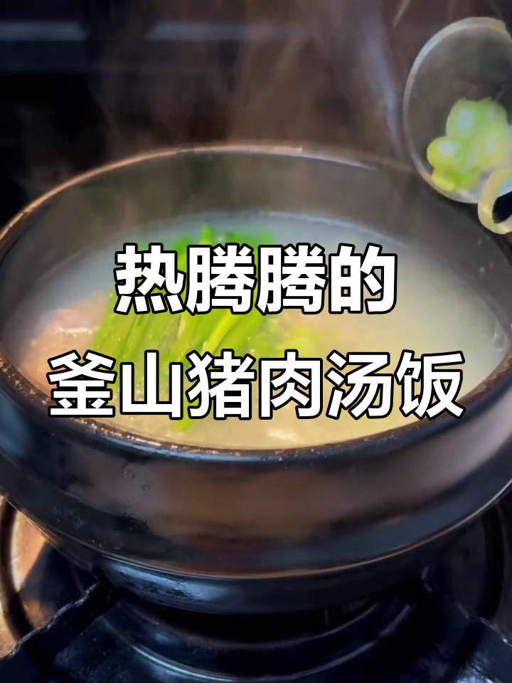 冬季暖心釜山猪肉汤饭，电饭煲轻松做出松软米饭