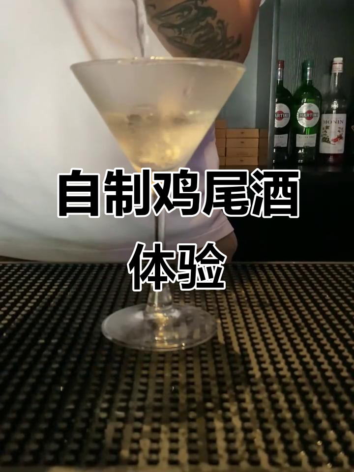 终于尝试了自己的鸡尾酒,干马天尼超有趣!