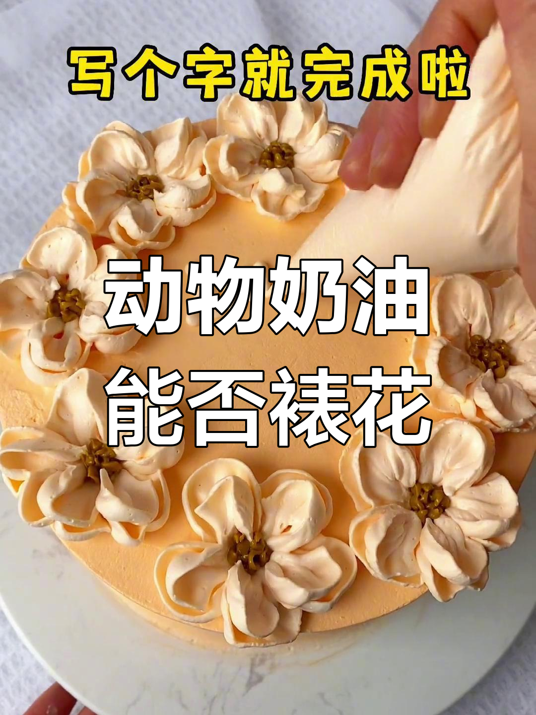 动物奶油能裱花吗?蛋糕培训解答