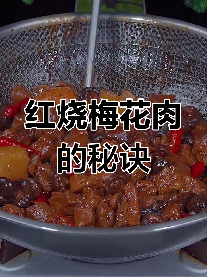 梅花肉这样做,孩子夸你是大厨!家常红烧肉教程