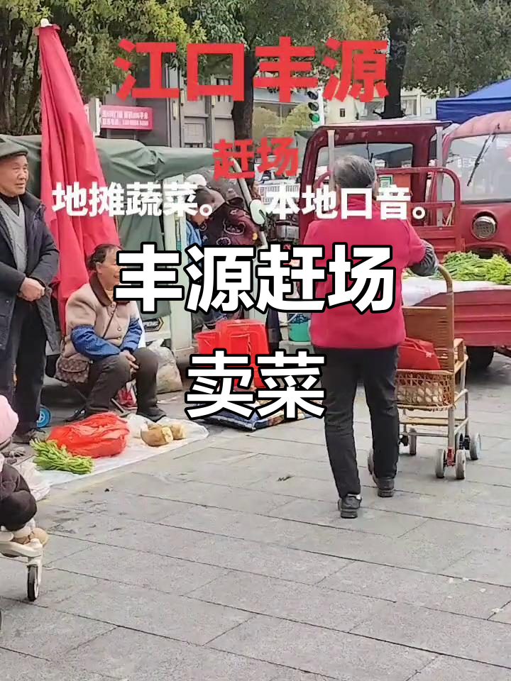 2026年贵州江口丰源赶场，地摊蔬菜热销盛况