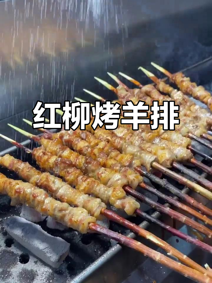 红柳烤羊肉串,三肥两瘦最美味
