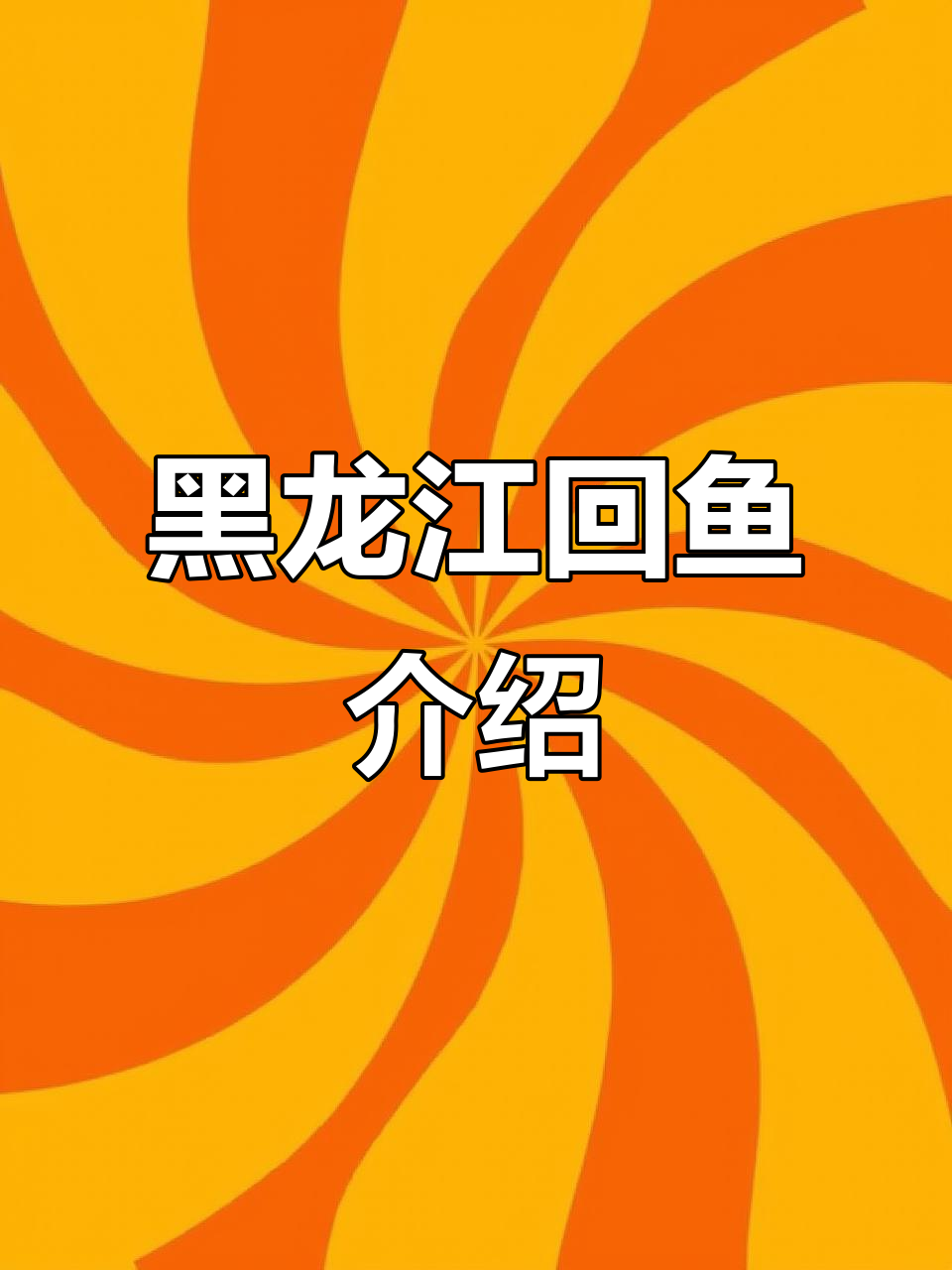 黑龙江回鱼:美丽高背鳍,冷水鱼的王者风范