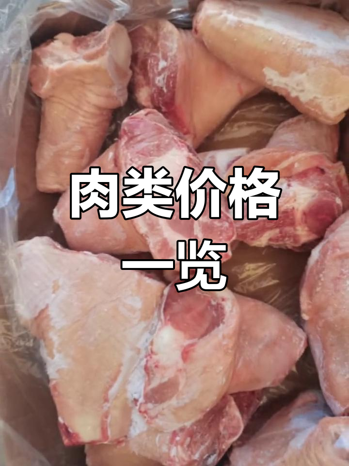 各种肉类价格汇总,上海天津大连等地供应