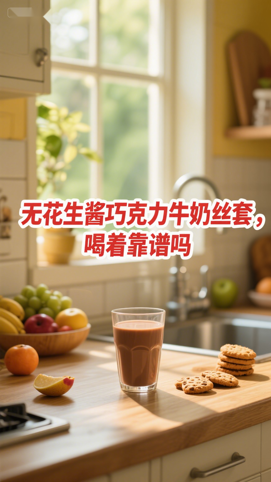 无花生酱巧克力牛奶丝套,喝着靠谱吗