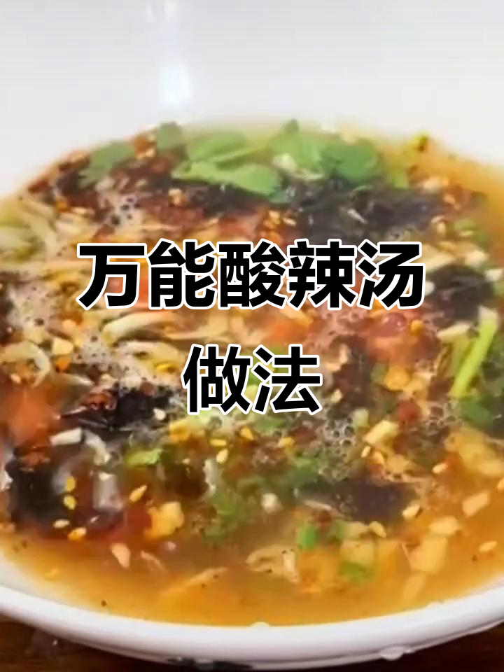 酸辣汤底轻松做,面条水饺都能搭
