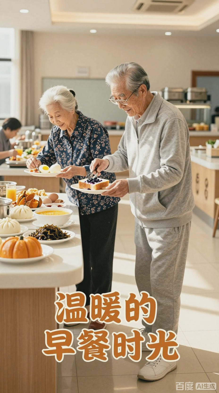 朝阳社区老年食堂的温暖早餐时光