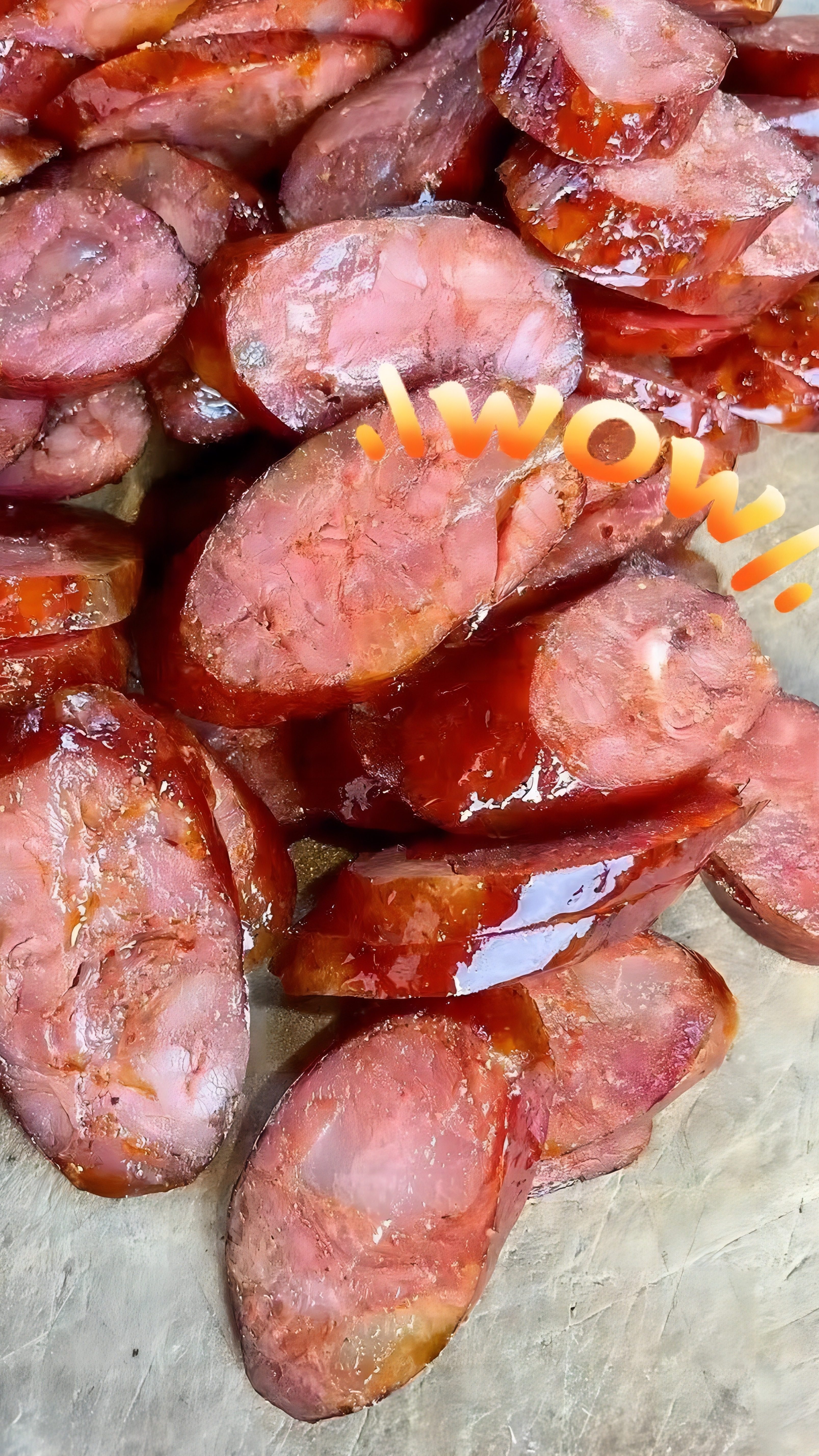 熟肉切片机切香肠的效果也是非常哇塞哒