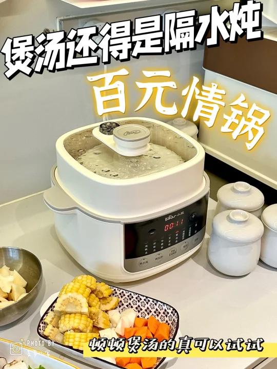 电炖盅还能当蒸锅用!百元真是太值了~